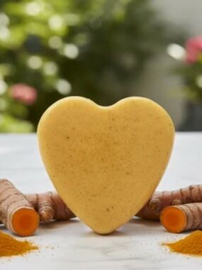Naturalz Botanical Turmeric Herbal Soap Heart Bar